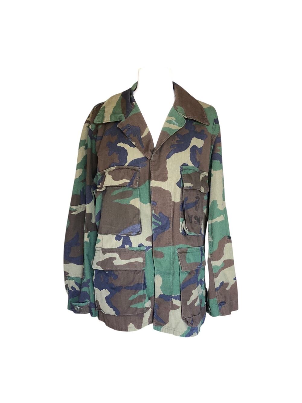 Selma Apparel US USMC Woodland Coat Combat Camouflage Pattern Jacket Long Sleeve